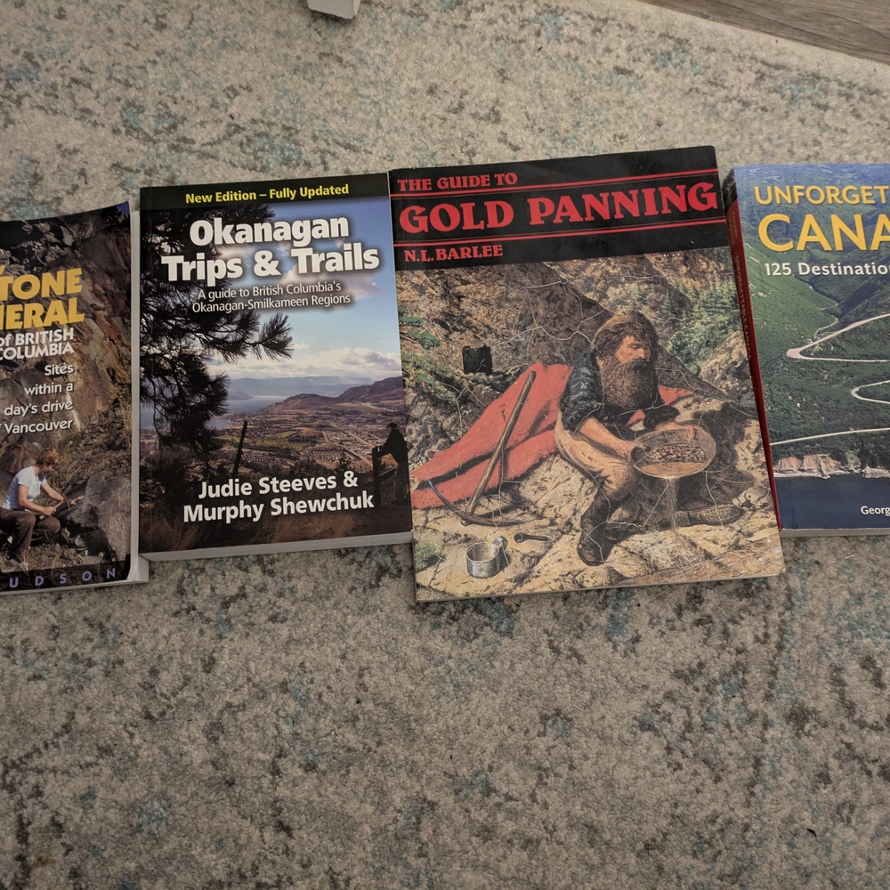 Set of Four Travel and Adventure Books